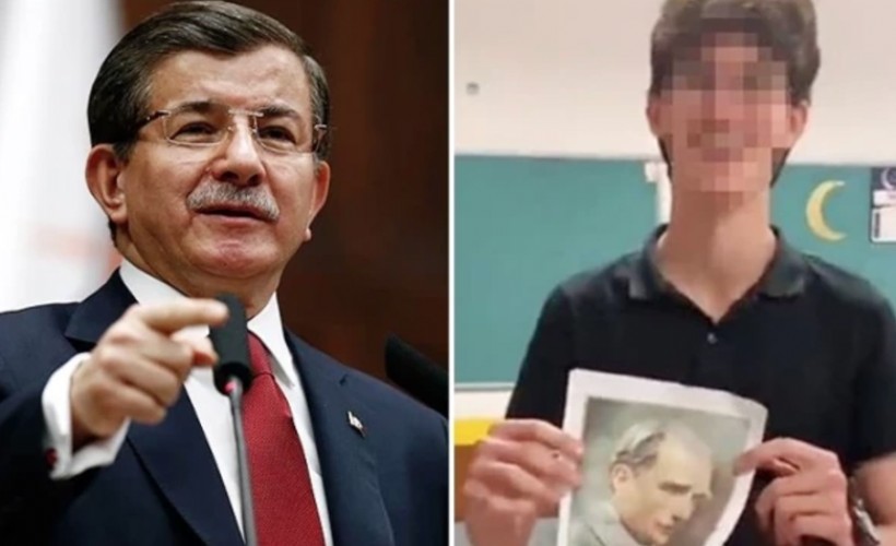 Davutoğlu'ndan  Atatürk'e hakaret eden gencin tutuklanmasını eleştiri: Yeri orası değil