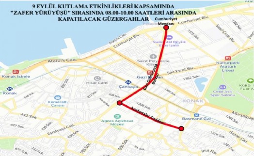 İzmir'de bazı yollar geçici olarak trafiğe kapatılacak