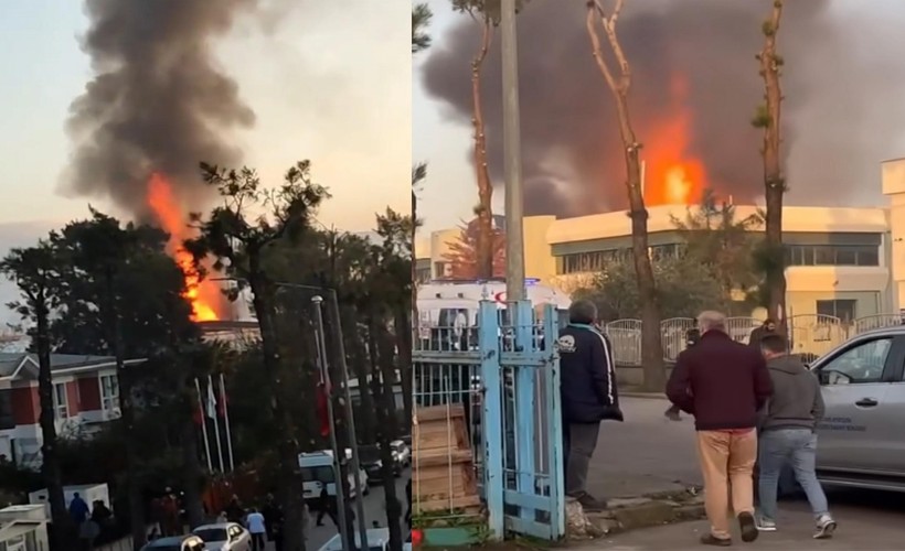 Çiğli AOSB'de yangın: 1 işçi öldü 3 işçi yaralandı