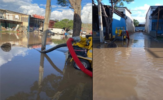 Dikili'de metrekareye 64 kilogram yağış düştü