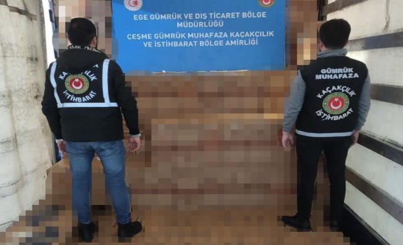 İzmir'de 50 milyon TL'lik kaçak sigara ele geçirildi