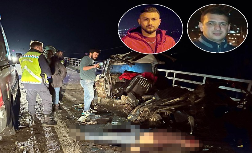 İzmir'deki feci kazada otomobil ikiye bölündü: 2 ölü, 3 ağır yaralı