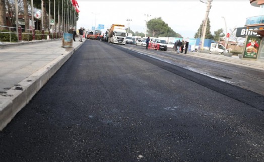 Menderes'te büyük asfalt çalışması