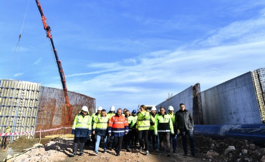 Soyer Çiğli İleri Biyolojik Atıksu Arıtma Tesisi'nin 4. Faz inşaatını inceledi