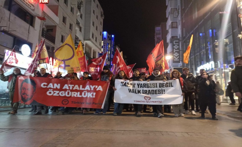 TİP İzmir İl Örgütü, Can Atalay’ın milletvekilliğinin düşürülmesini protesto etti