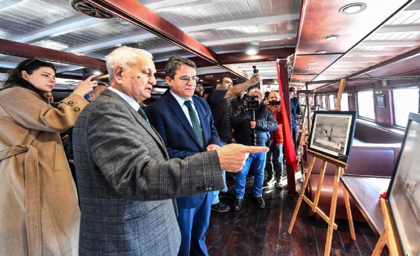 Tarihi Bergama Vapuru’nda Atatürk ve Cumhuriyet Gemileri Sergisi açıldı