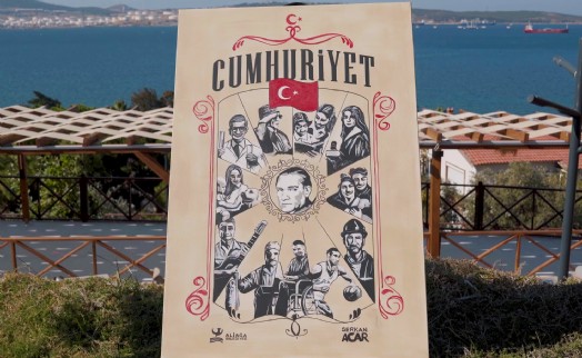 Aliağa Belediyesi'nden Cumhuriyet Bayramı'na özel anlamlı video