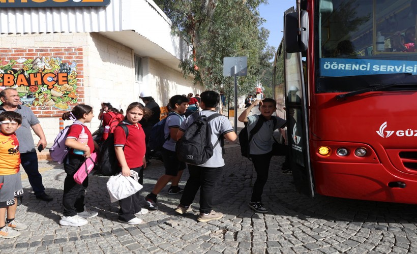 Güzelbahçe Belediyesi’nden ücretsiz okul servisi