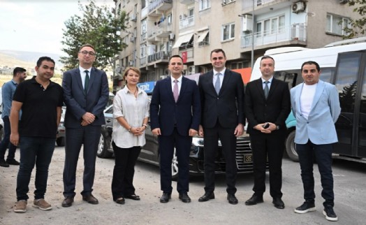 İZSU'nun Bornova'daki çalışmalarına yerinde inceleme