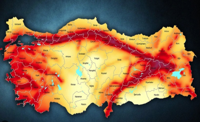 Türkiye’nin deprem risk haritası güncellendi: Ege Bölgesi de birinci derece riskli