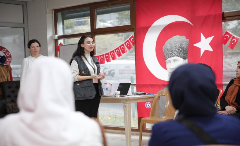 Konaklı kadınlara şiddete karşı hakları anlatıldı