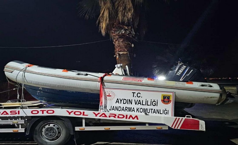 Kuşadası'nda göçmen kaçakçılığı organizatör şüphelisi zodyak botla yakalandı