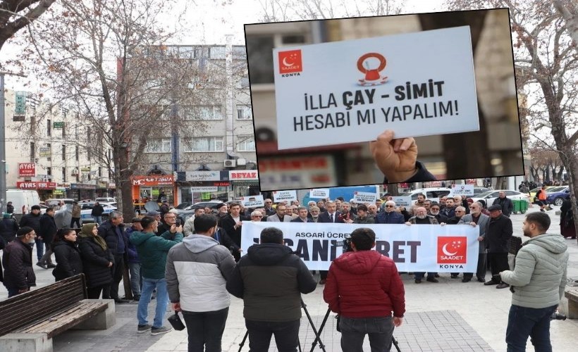 AK Parti’nin kalesinde asgari ücret eylemi: 'İlla çay, simit hesabı mı yapalım!'