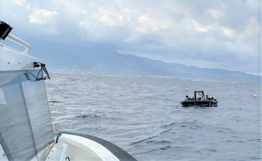 Bodrum'da 21 kaçak göçmen kurtarıldı