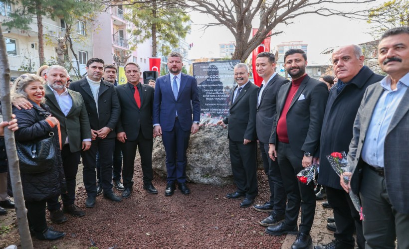 Buca’da asimilasyon şehitlerinin anısına Rodop Çocuk Parkı ve Anıtı açıldı