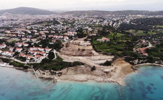 Çeşme Ayayorgi Koyu'nda hazine arazisinde kaçak inşaat