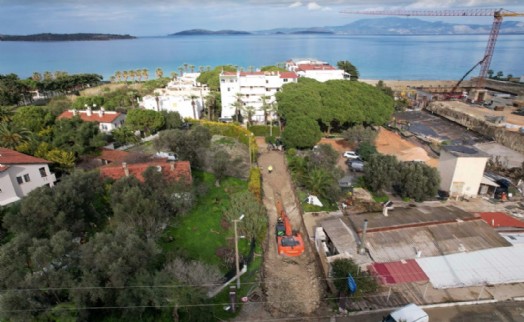 Çeşme'de altyapı yatırımları tam gaz sürüyor