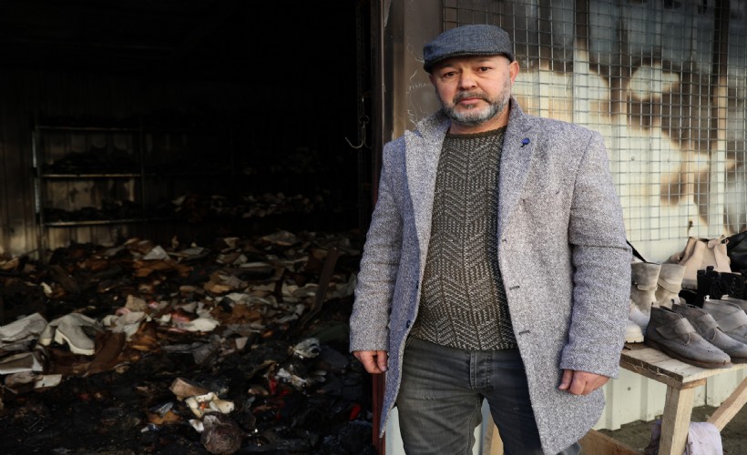 İzmir'de 69 gün arayla 2. kez yanan iş yeri küle döndü