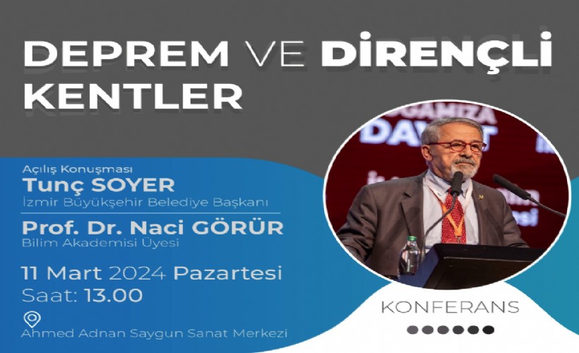 Prof. Dr. Naci Görür İzmir’de deprem ve dirençli kentleri anlatacak