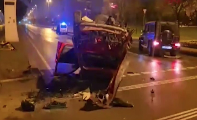 DP'li başkanın içinde bulunduğu araç kaza yaptı!
