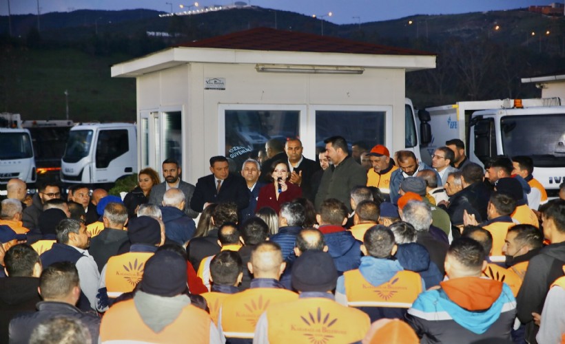 Helil Kınay güne belediye emekçileriyle başladı