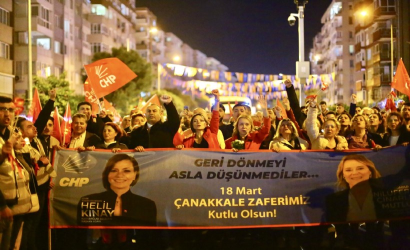 Karabağlar Çanakkale Zaferi için Helil Kınay'la yürüdü