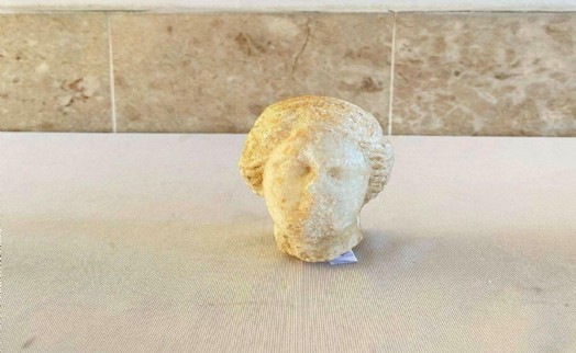 Aydın'da kaçak kazıda bulduğu heykel başıyla yakalandı