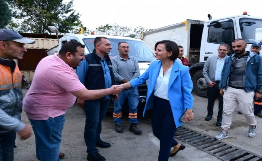 Başkan Kınay mesaiye Temizlik İşleri Şantiyesi'nde başladı