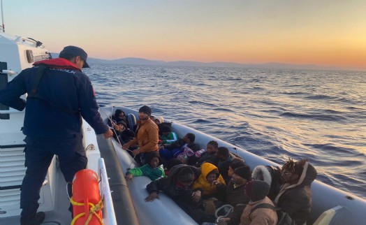 Bodrum'da 29 kaçak göçmen kurtarıldı