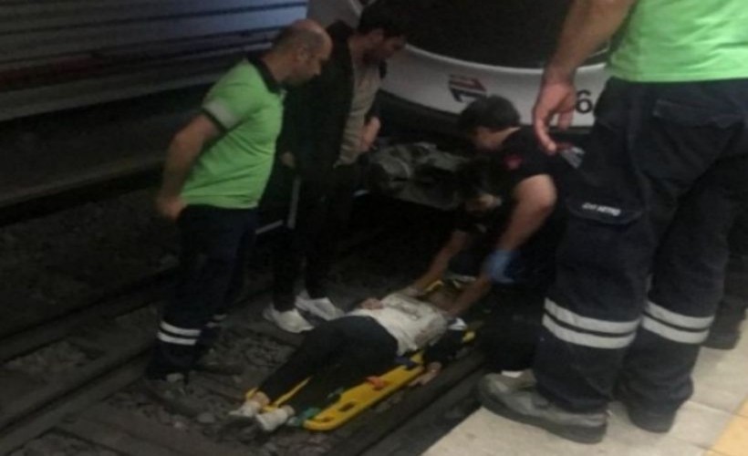 İzmir Metro'da intihar girişimi!
