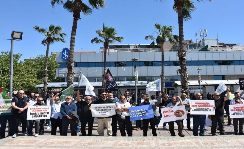 İzmir'de 'İsrail' protestosu