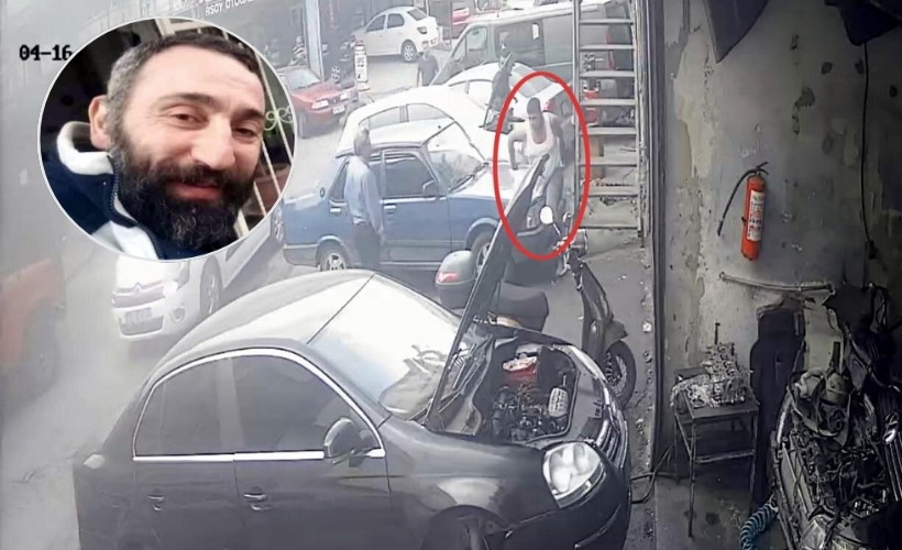 Kardeşi bıçakladı, ağabeyi tabanca ile ateş etti; o anlar kamerada