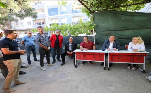 Başkan Çiçek'ten şantiye denetimi