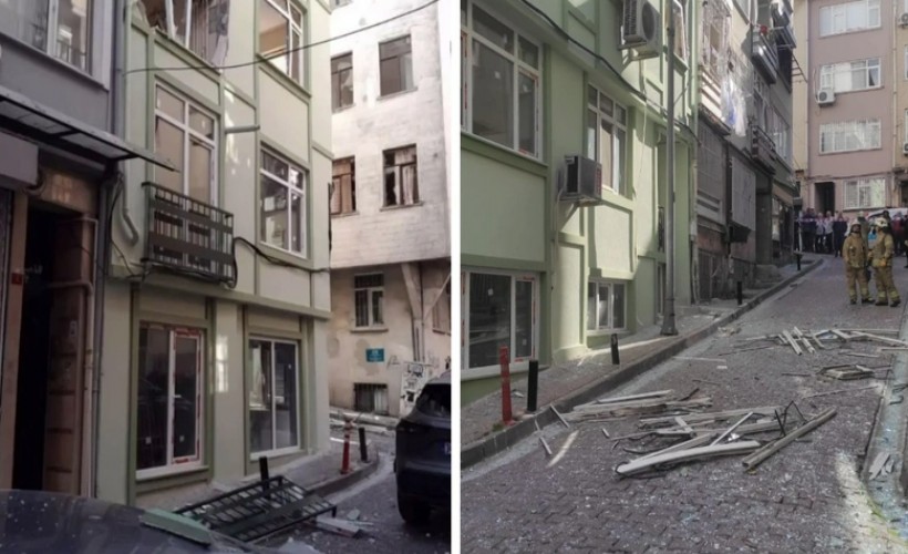 Beşiktaş'ta 5 katlı binada doğal gaz patlaması!