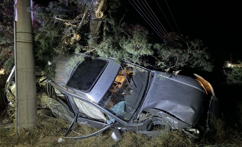 İzmir'de şarampole devrilen cipin sürücüsü öldü