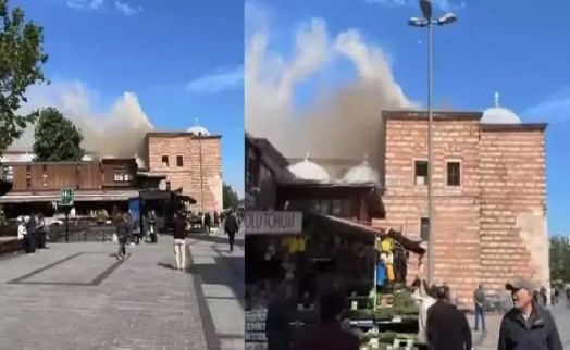 Tarihi Mısır Çarşısı'nda yangın!