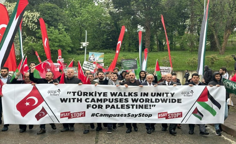 ÜNİAK’tan Filistin’e destek yürüyüşünde 2. gün