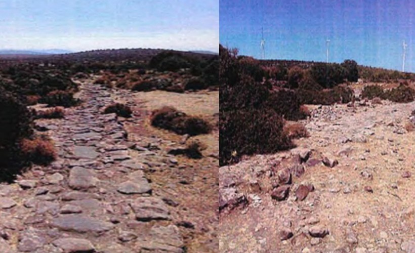 Bergama'da antik yol koruma altında