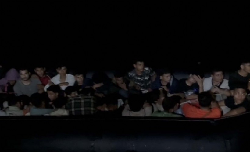 Bodrum'da İHA tespit etti, 33 kaçak göçmen yakalandı