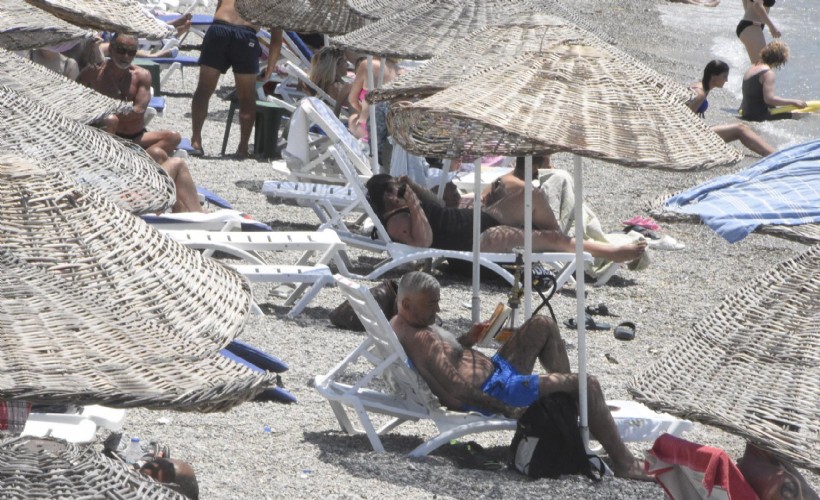 Bodrum’da bayram tatilinin 7'nci gününde de sahillerde yoğunluk