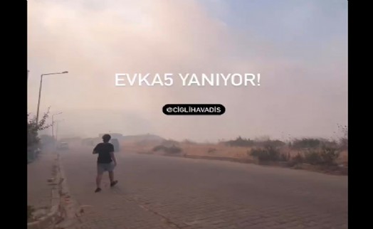 Büyükşehir Belediyesi'nden Harmandalı bölgesinde çıkan yangınla ilgili bilgilendirme