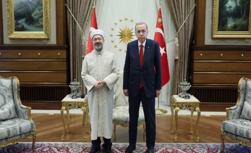 Erdoğan, Diyanet İşleri Başkanı Erbaş ile görüştü
