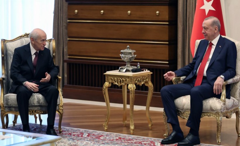 Erdoğan ve Bahçeli Saray'da bir araya geldi