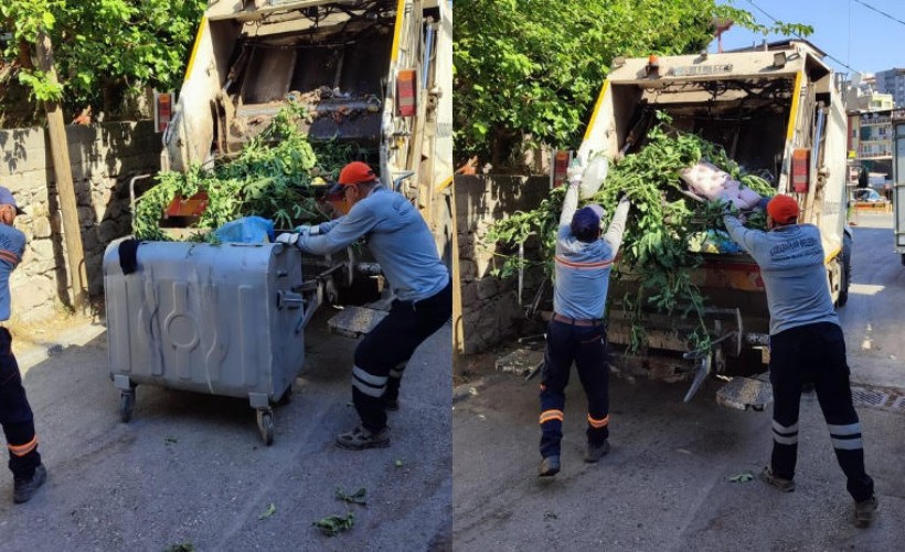 Karabağlar’da bayram boyunca 3148 ton evsel atık toplandı