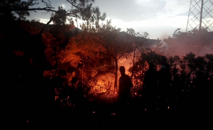 Marmaris’te orman yangınında 1 hektar alan zarar gördü