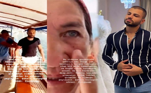 Modacı Tolga Çam'a tekne turunda darp iddiası