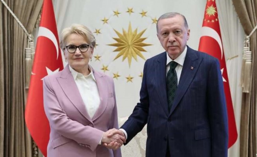 Erdoğan, Akşener ile görüştü;  1,5 saat sürdü