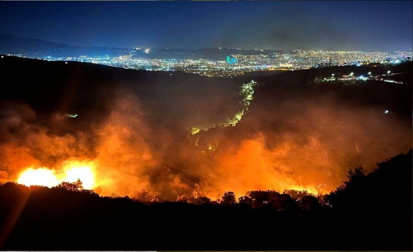 Bornova'daki orman yangının nedeni; ters çevrilen mangal