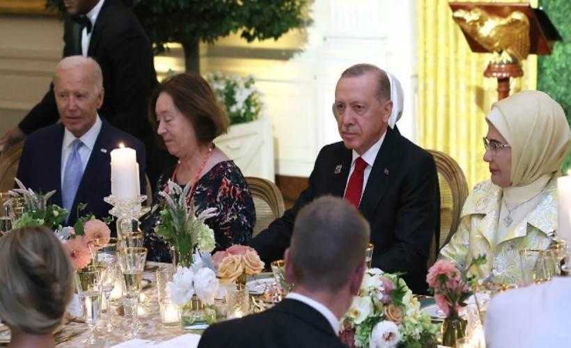 Cumhurbaşkanı Erdoğan, Biden'ın verdiği resmi yemeğe katıldı