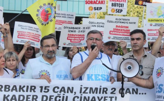 KESK, Diyarbakır ve İzmir'deki can kayıpları için sokakta